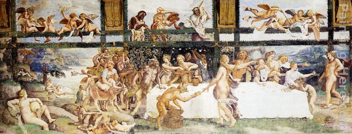 The Country Banquet painting - Giulio Romano The Country Banquet art painting